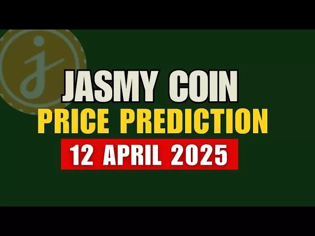 今天的茉莉硬幣價格預測| Jasmy Crypto接下來的目標|加密信號2025年4月12日