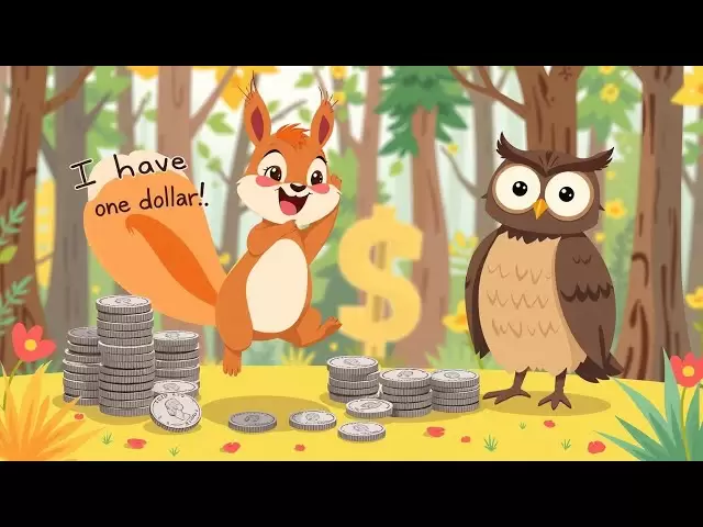 Penny的硬幣計算孩子的冒險故事