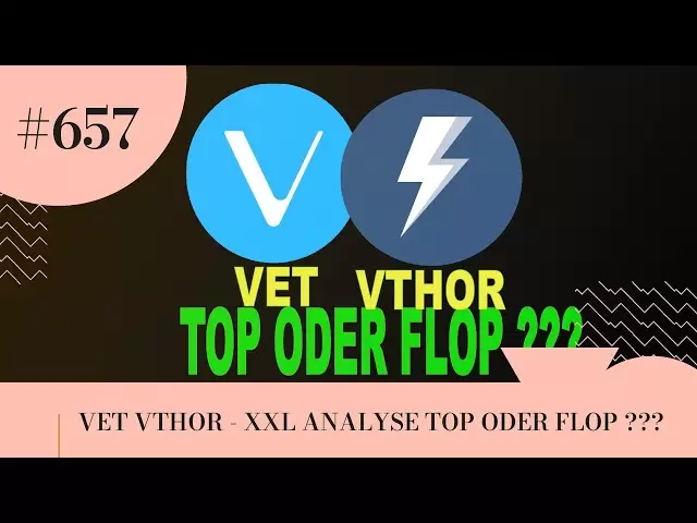 VET VTHOR COIN - XXL ANALYSE !!! TOP ODER FLOP ???