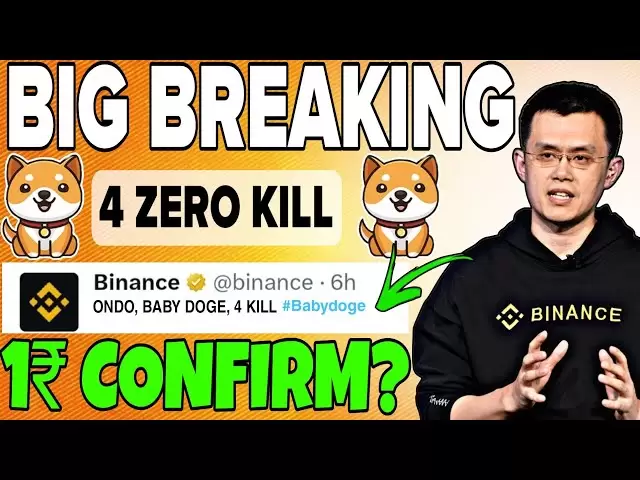 ベビードージコイン🤫4ゼロキルBinance New ListingOndo🤫BabyDoge価格予測2025