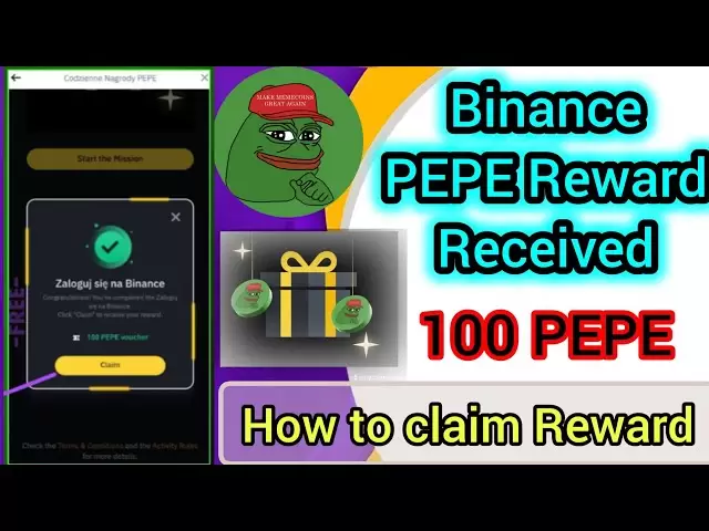 Binance 100 Pepe毎日の報酬| Binance Live Videoはドルを稼ぐ| |ビナンスビッグオファー|無料のペペコイン🪙