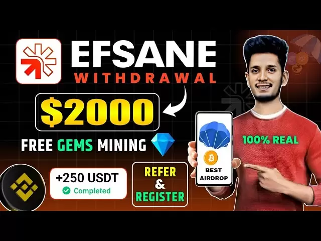 efsane提取新更新|免費300 USDT收入| efsane寶石令牌採礦| efsane網站