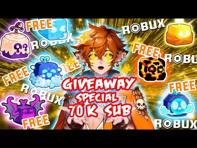 【Giveaway】特別な70Kサブスクライバー❗多くの果物とrobux #LivesHorts #Multiplayerがあります