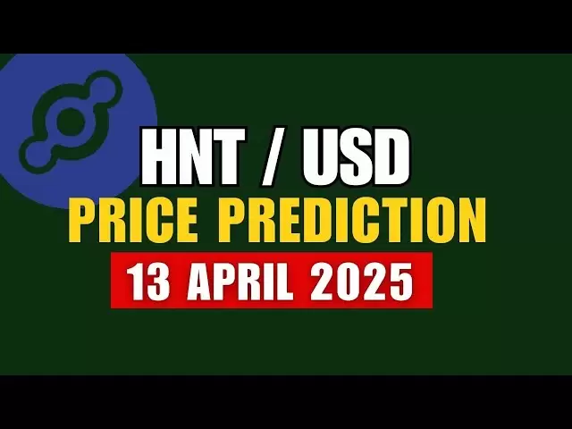 Prédiction de prix HNT COIN et Rallye forte | Helium Hnt Crypto 13 avril 2025