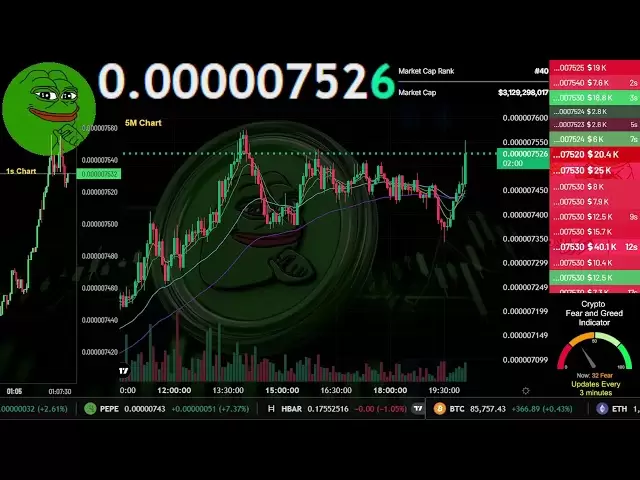 $ PEPE |直播24/7 | Pepe USDT | pepe the frog硬币|交易信号图表| 4月13日至15日