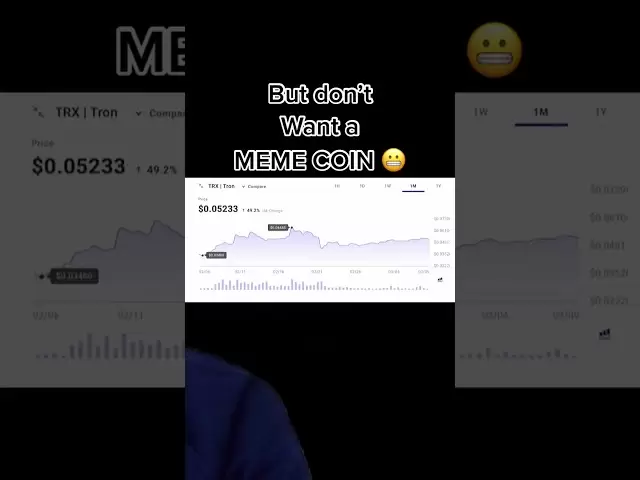 Dogecoinのような高いリターンが必要ですが、ミームコインのリスクはありませんか？ TRX！#cryptoをご覧ください