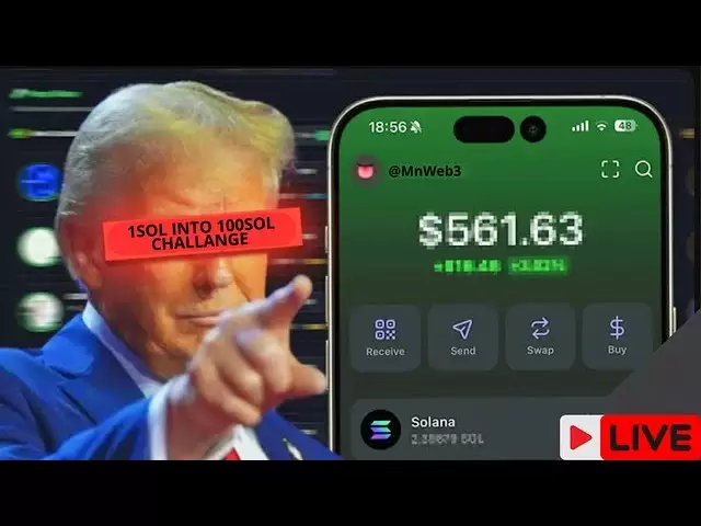 1 Sol zu 100 Challenge - Handel Memecoins - Live Day 2