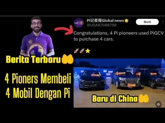 Heiße Nachrichten 🤝 neuestes .. !! 4 Pioners kaufen 4 Autos mit PI Coin🤲