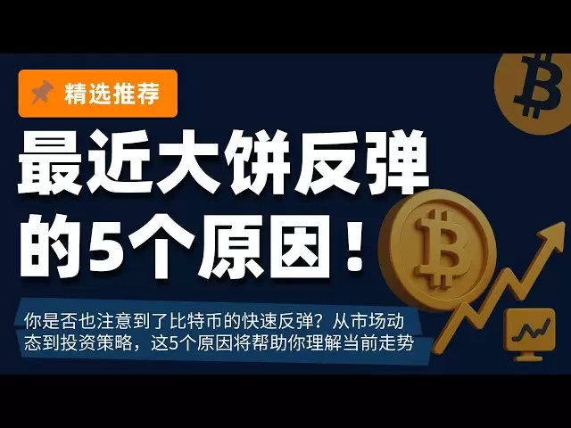 你是否也注意到了比特幣的快速反彈？從市場動態到投資策略，最近大餅反彈的5個原因！這5個原因將幫助你理解當前走勢