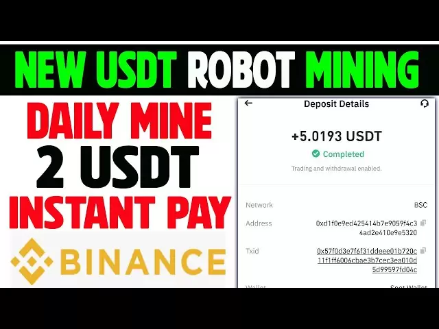 USDT MINING | Exploitation quotidienne de Matic automatique | Payage de crypto-paiement | Gagnez USDT