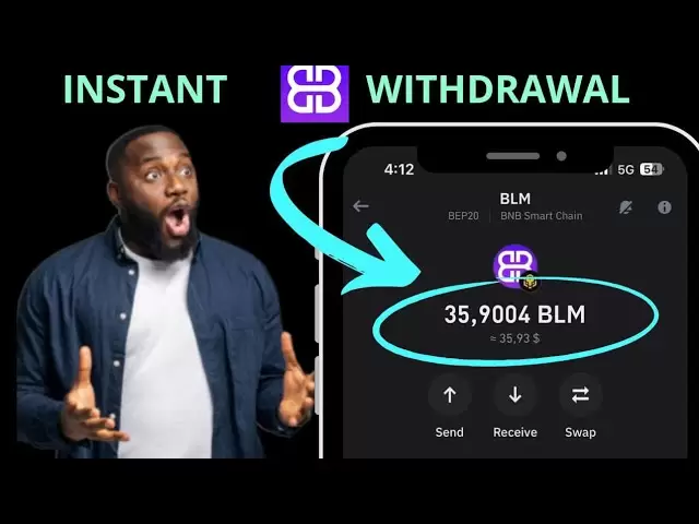 現在將您的BLM交換到USDT/BNB | Blombard Airdrop撤回到Trust Wallet