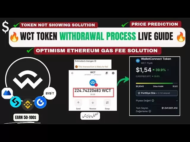 WCT Token Withdrawal Process to Binance, Bybit, Bitget, OKX, MEXC, KuCoin | Optimism ETH Gas Fee Fix