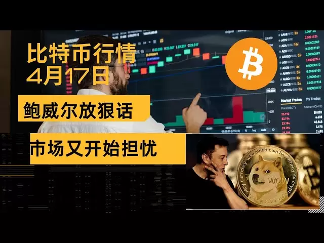 比特幣行情，鮑威爾放狠話，市場開始擔心