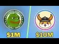 Pepe持有100萬美元，Floki地區$ 10000000將獲勝：星期四，2個硬幣將是假期🔥