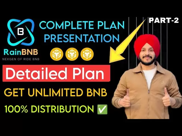 雨BNB //完整的計劃演示（第2部分）// 100％分配//