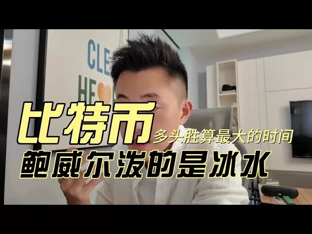 比特幣多頭勝算最大的時間在......；鮑威爾嘴巴上還在向市場潑冰水