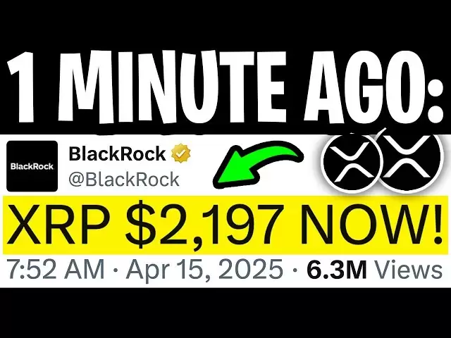 XRP波纹：贝莱德意外泄漏XRP价格！ （批准$ 2,197泵） - 今天的Ripple XRP新闻