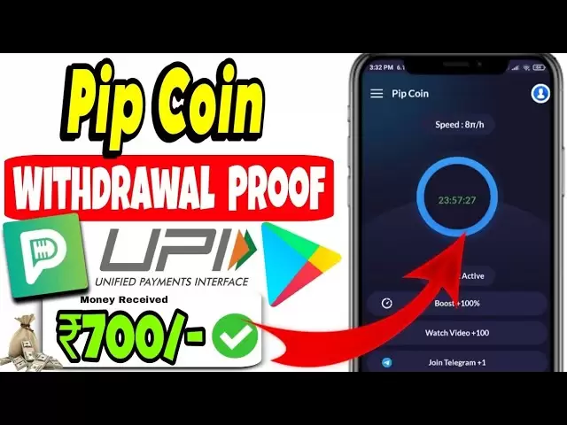 Pip Coin Mining App Withdrawal Proof 💯🤯 Pip Coin App Real Or Fake 🔥⛏️ Pip Crypto Mining App 2025