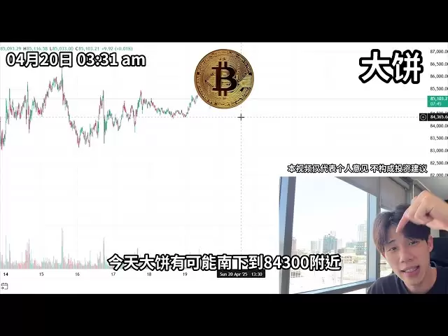 04月20曰比特幣84300u南下