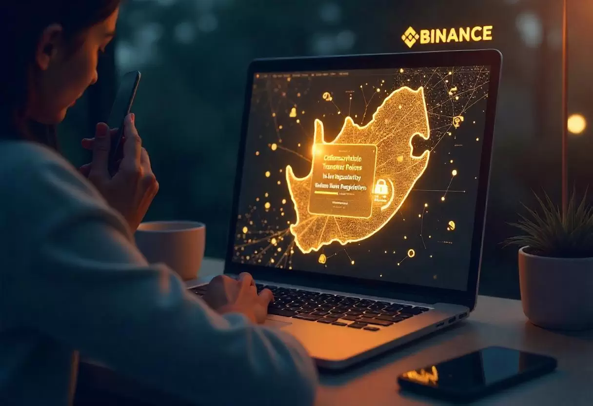 Binance a annoncé qu'elle mettra en œuvre de nouvelles règles de transfert de crypto pour les utilisateurs sud-africains à partir du 30 avril 2025
