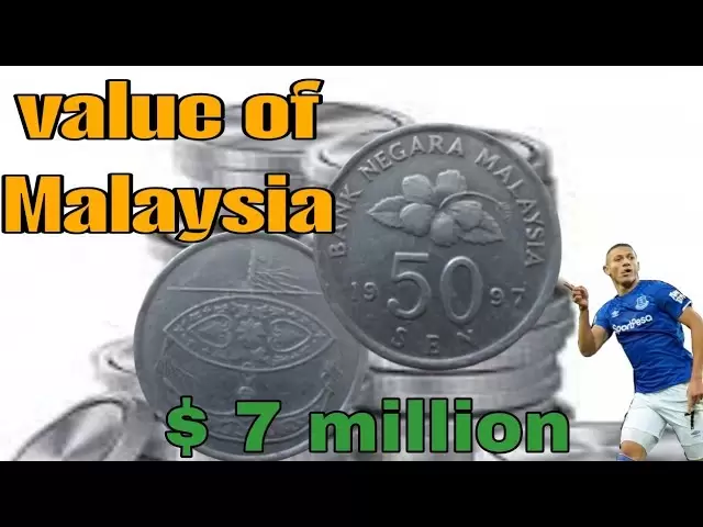 マレーシアからの1997年50セントのコイン、銀行ネガラ