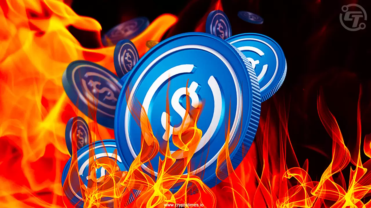 Circle Burns 105m USDC Stablecoin, réduisant l'alimentation en circulation