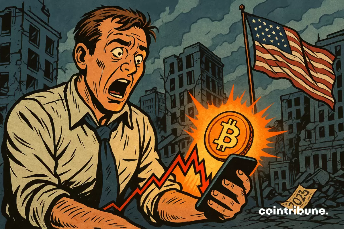 Amid the contraction of the American economy, bitcoin could paradoxically benefit from it