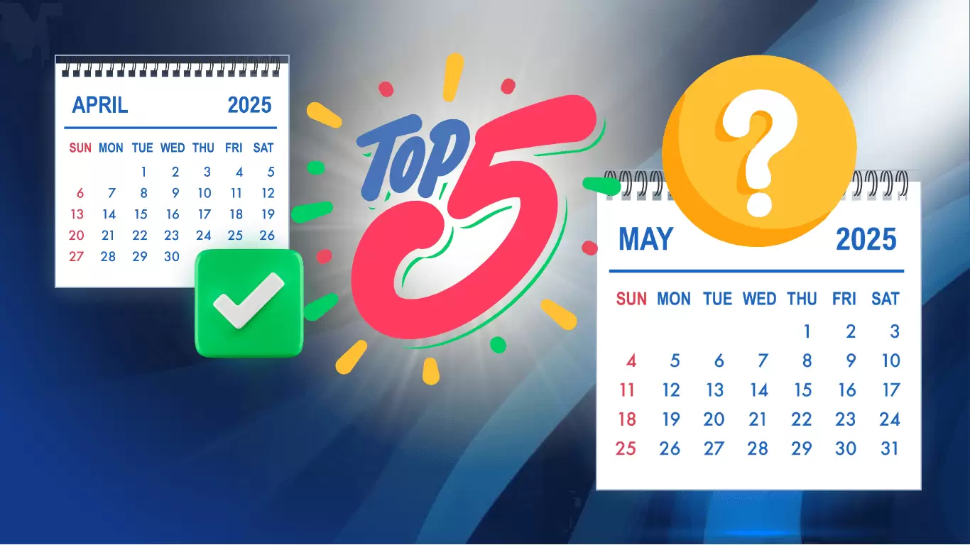 Top 5 Performing Altcoins from April 2025