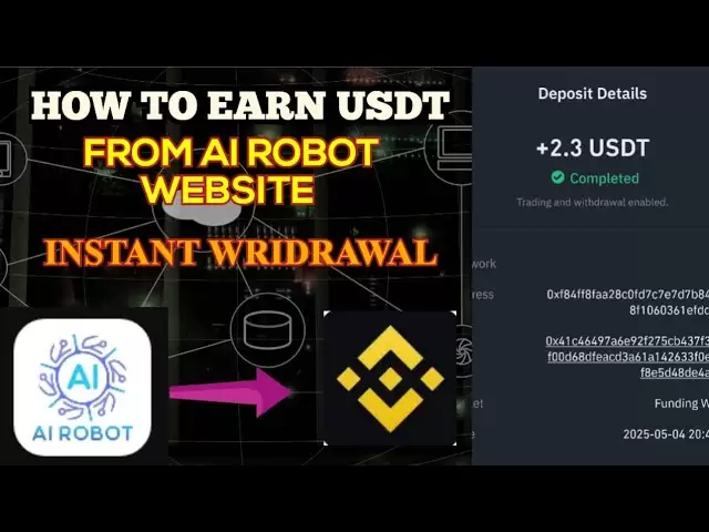 So verdienen Sie USDT von der AI Robot -Website Instant Wridrawal zum Binance Exchange