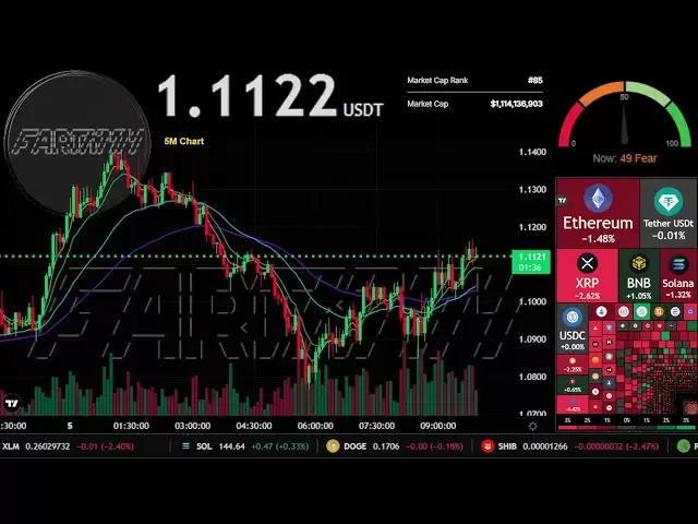 $ fartcoin |直播24/7 | Fartcoin USDT | Fartcoin硬币| $ FARTCOIN交易信号图表