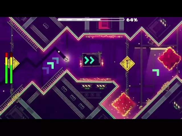 Geometry Dash：Jinta22、Mathiscreator、SwitchStep（1コイン）によるCryptofunk（Easy Demon）