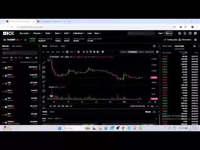 Live -Kryptohandel mit Pi Coin