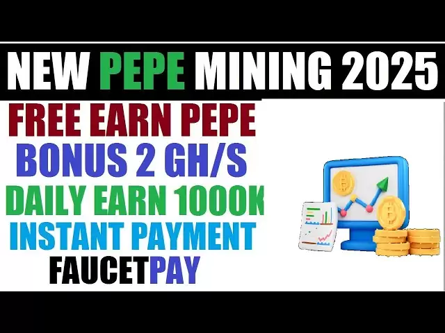 Free Earn PEPE Coin Daily || New Faucet PEPE Mining Site 2025 || Bonus 2 GH/S || Instant Payment