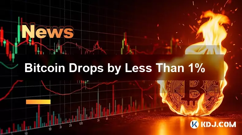 比特幣下降不到1% 比特幣下降不到1%