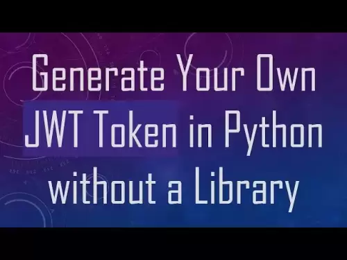 Générez votre propre jeton JWT à Python sans bibliothèque