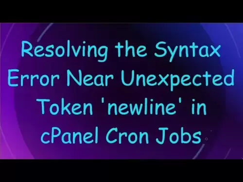 在cpanel cron Jobs中解决近乎意外的令牌“ newline”的语法错误