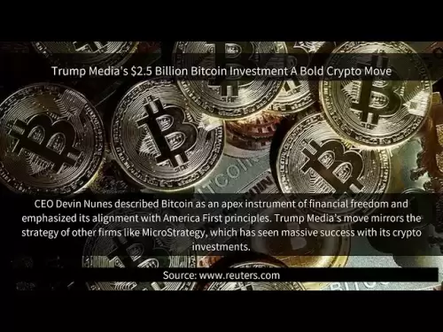 2,5 Milliarden US -Dollar von Trump Media Bitcoin Investition ein mutiger #coin