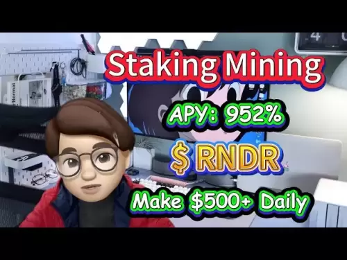 使加密货币在牛市中工作：952％APY的股份RNDR硬币项目