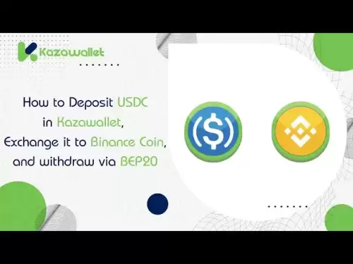 Comment déposer USDC à Kazawallet, l'échanger avec Binance Coin et se retirer via BEP20