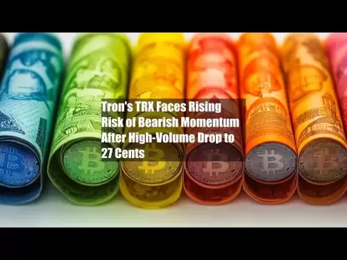 Le trx de Tron fait face à une augmentation du risque d'élan baissier après une chute à haut volume à 27 cents