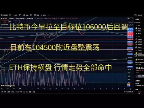 Bitcoin Market BTC's BTC Strategy Trend Analysis BTC a tiré au point cible ce matin, puis reculé après 106000. Actuellement, il se consolide et fluctue autour de 104500. Eth reste latéralement. Tous les succès