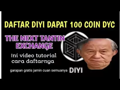 DIYI Exchange的免费列表可以获得100 Coin DYC的奖金，相当于100美元，有一个解释说明如何注册