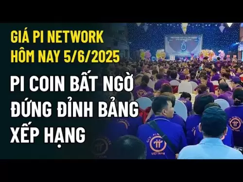 PI Network今天5/6/2025：PI硬幣出乎意料地站在排名的頂部
