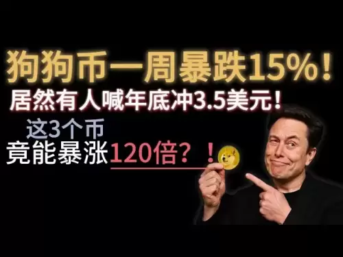 狗狗幣一周暴跌15%！居然有人喊年底衝3.5美元！這3個幣竟能暴漲120倍？ ！