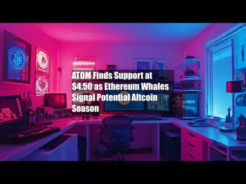 ATOM Finds Support at $4.50 as Ethereum Whales Signal Potential Altcoin Season