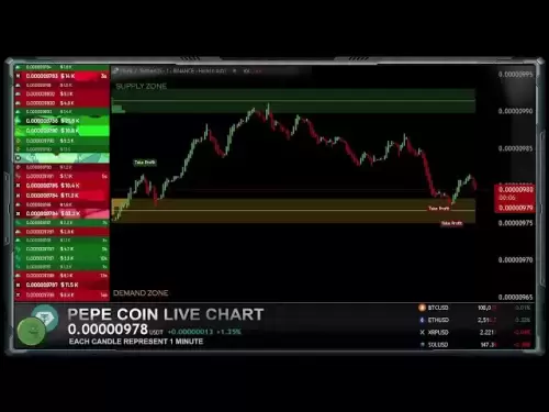 PEPE LIVE CHART: 1 minute de temps