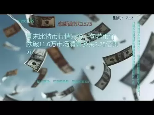 Le marché du bitcoin au cours du week-end ne dit qu'une chose si le prix des pièces tombe en dessous de 116 000 dollars américains sur le marché a liquidé les 775 millions de dollars