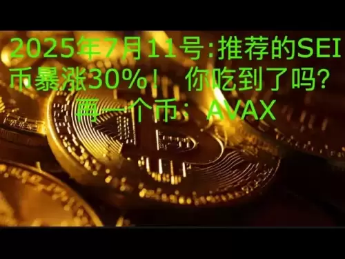 2025年7月11號:SEI 幣暴漲30%！ 你吃到了嗎？ 再一個幣：AVAX
