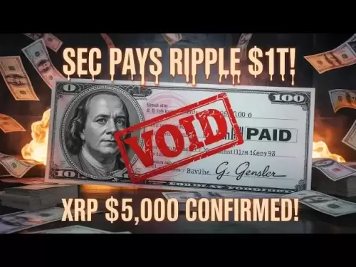 SEC는 Ripple $ 1 조를 지불합니까?! 유출 된 결제 수표는 $ 5,000 XRP를 증명합니다