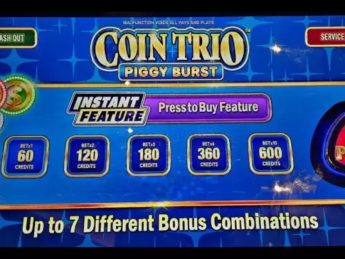 Coin Trio Instant Feature Kauf 2 Mal am 14. Juli 2025 in Maryland Live!